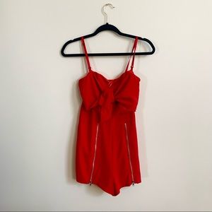 Blithe Red Romper
